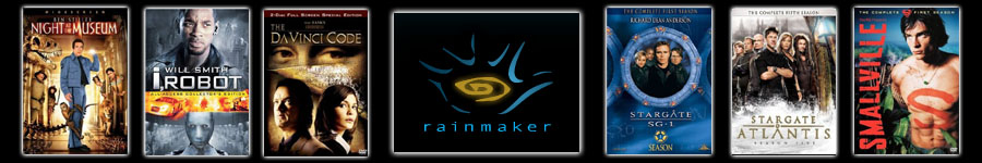 Rainmaker Entertainment, Vancouver BC - Shake Training - Night at the Museum, i Robot, The DaVinci Code, Stargate SG-1, Stargate Atlantis and Smallville